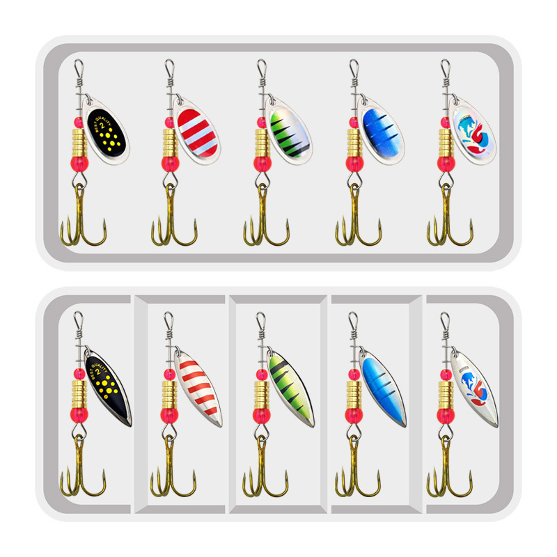 Fishing Lure Spinnerbait - Рыболовная приманка, спиннер, вращающиеся ложки, 10