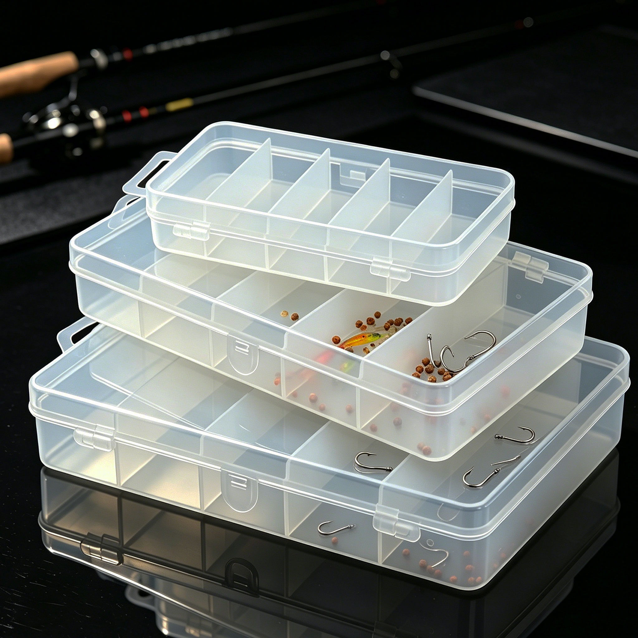 Fishing Lure Box - 1/3 шт. пластиковых коробок для рыболовных
