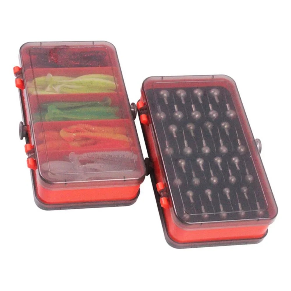 Fishing Lure Soft Plastic - Портативный двусторонний разделяемый ящик для приманок,