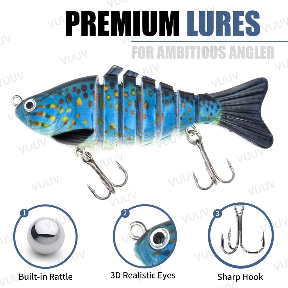 10 шт. многосоставных сегменти – обзор и цена Fishing Lure Swimbait