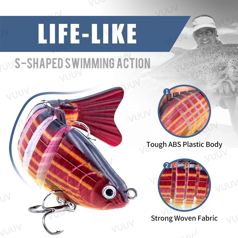 10 шт. многосоставных сегменти – обзор и цена Fishing Lure Swimbait