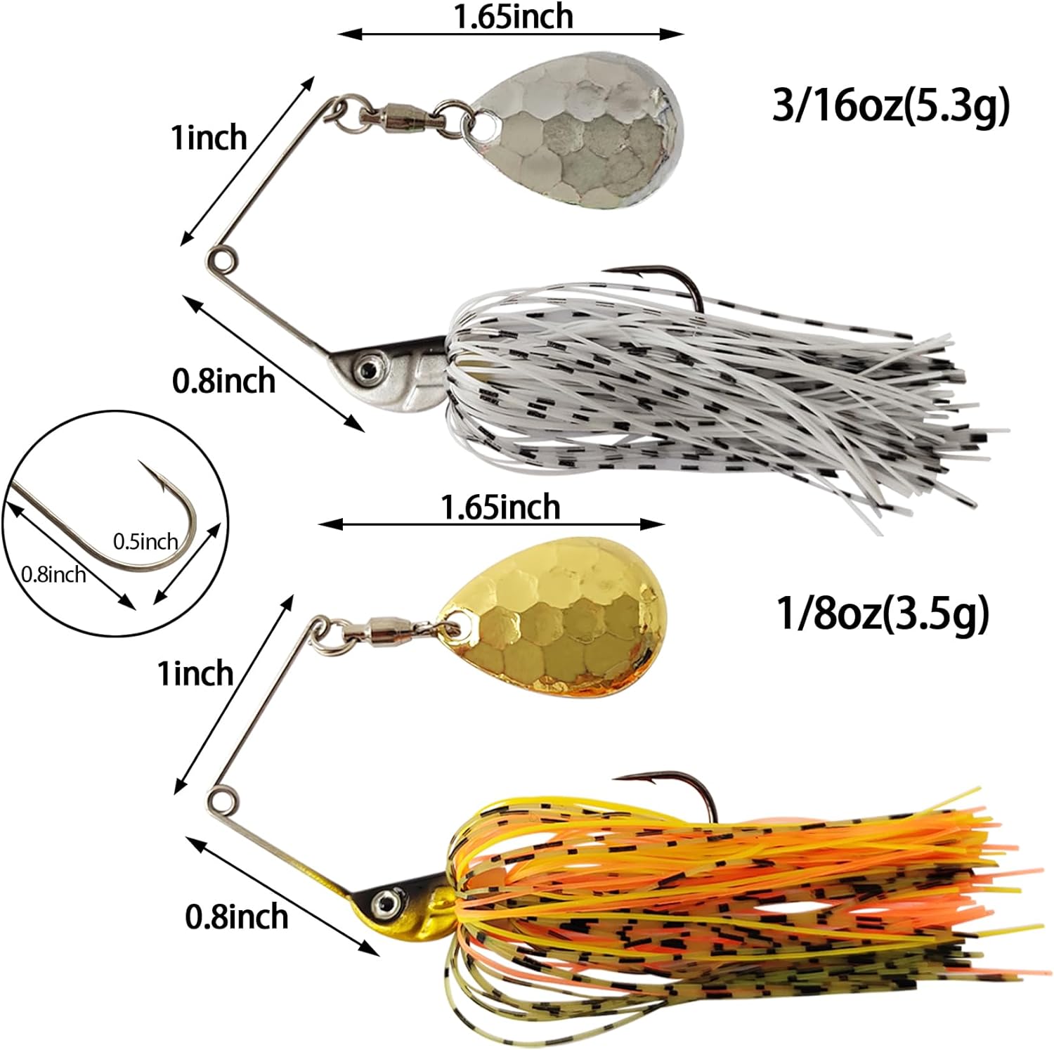Eupheng Spinner Bait Spoon Wir – обзор и цена Fishing Lure Swimbait