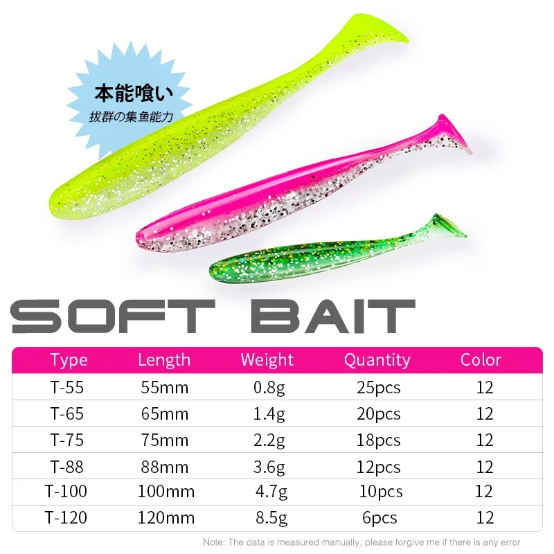 TSURINOYA НОВЫЙ РАЗМЕР 100 мм  – обзор и цена Fishing Lure Soft Plastic