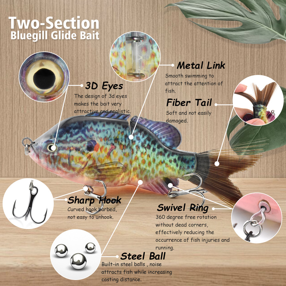 13 см/33 г Бионическая двухсек – обзор и цена Fishing Lure Swimbait