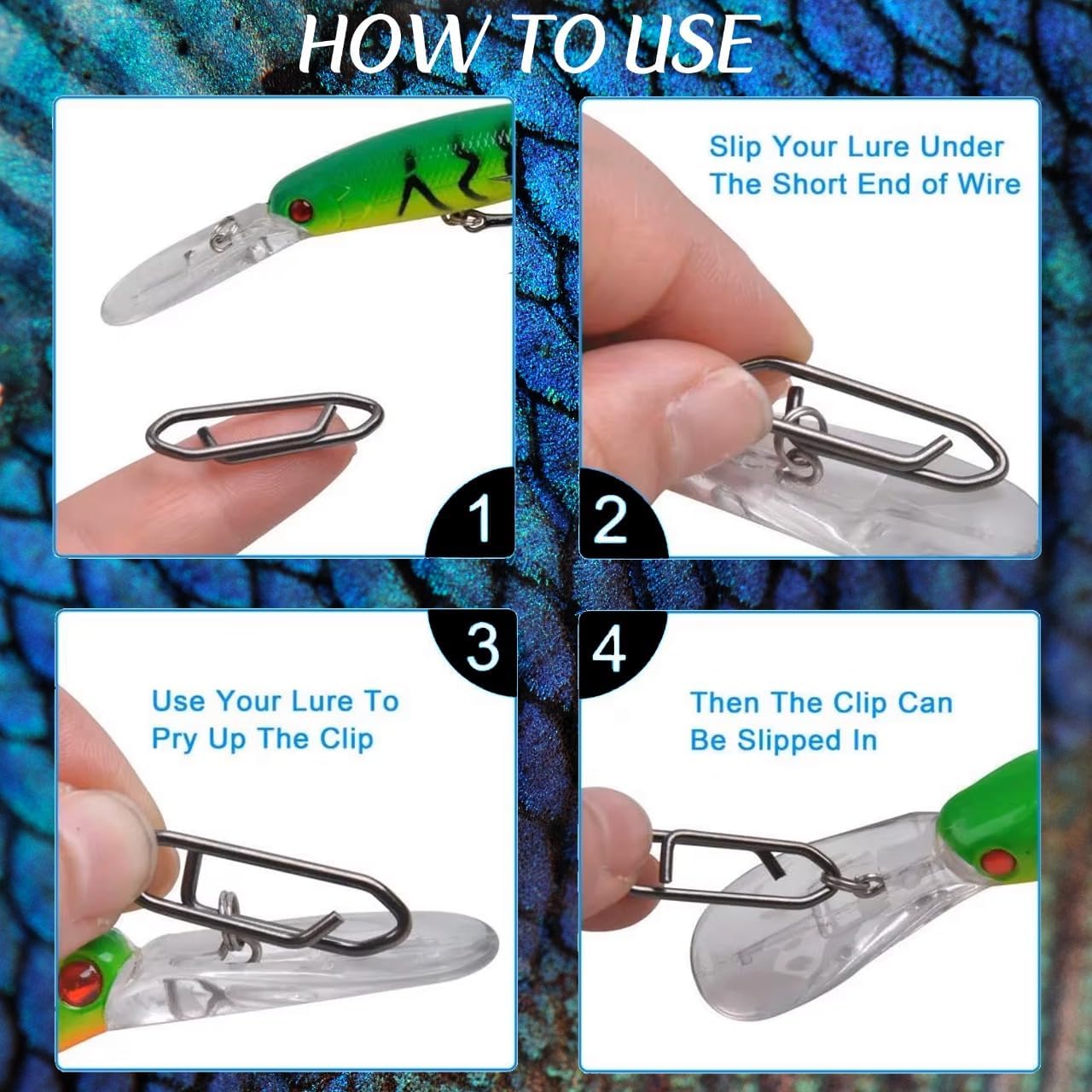 Комплект рыболовных застежек 9 – обзор и цена Fishing Lure Kit